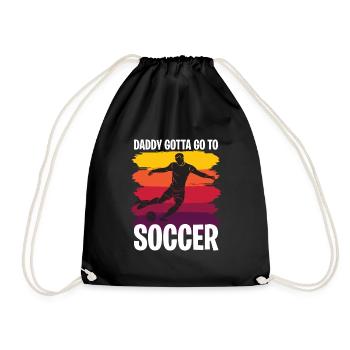 Cadeau de fête des pères pour papa pour la fête des pères - Sac de sport léger - noir - Devant
