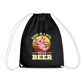 Cadeau de fête des pères pour papa pour la fête des hommes - Sac de sport léger - noir - Devant