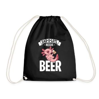 Cadeau de fête des pères pour papa pour la fête des hommes - Sac de sport léger - noir - Devant