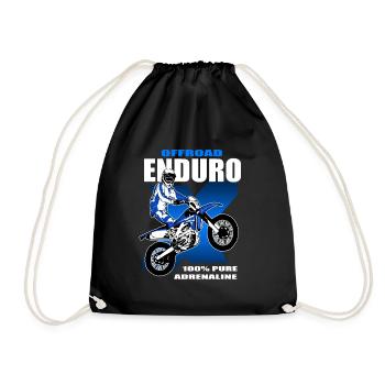 Enduro Offroad - Drawstring Bag - black - Front