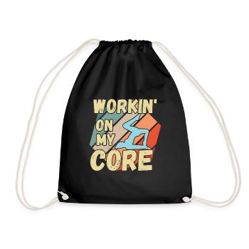 Meditation, Zen Yoga and Pilates - Drawstring Bag - black - Front