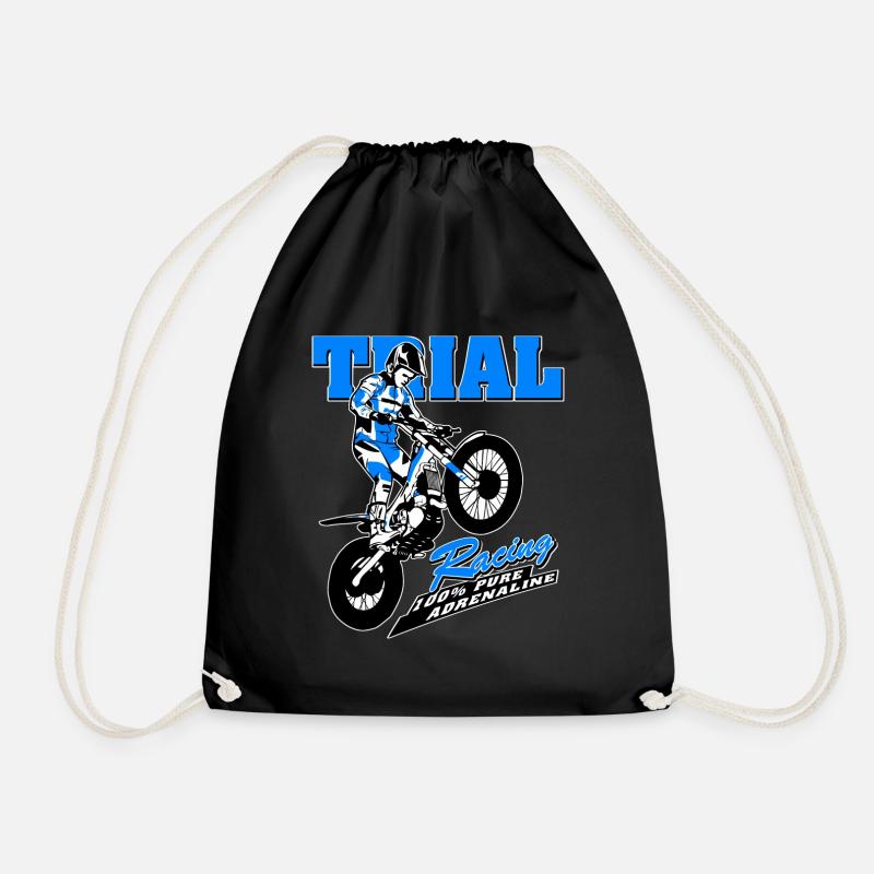 Trial - Trialsport - Moto Trial - Motorcycle Trial - Turnbeutel - Schwarz
