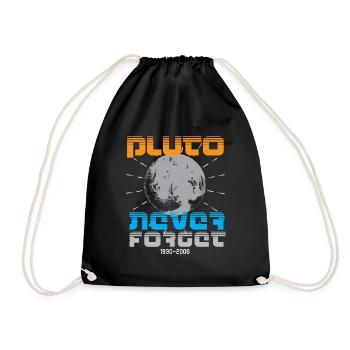 Sonnensystem Pluto Vergiss Niemals 30-06 - Turnbeutel - Schwarz - Vorne