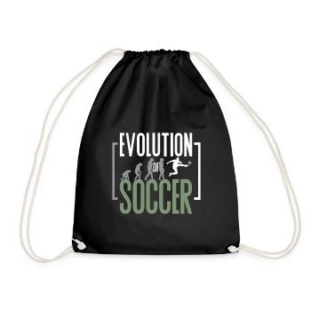 Football Evolution of Football Football Evo - Drawstring Bag - black - Front