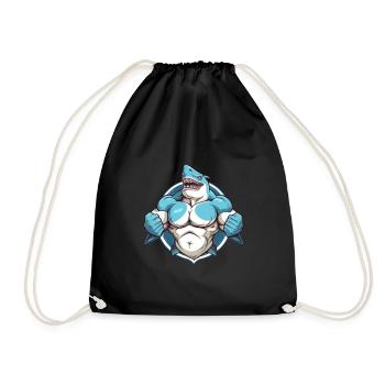 Bodybuilder Shark - Sac de sport léger - noir - Devant
