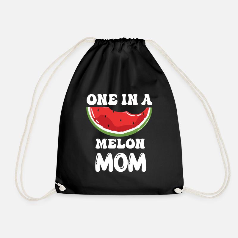 One in A Melon Mom funny Mother Quotes Mama - Turnbeutel - Schwarz