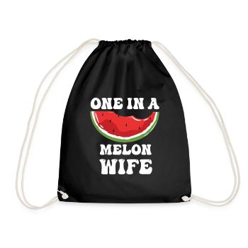 One in A Melon Wife - Turnbeutel - Schwarz - Vorne