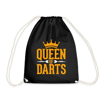 The Queen of Darts Game of Darts - Turnbeutel - Schwarz - Vorne