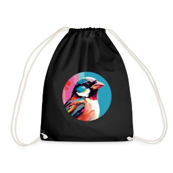 Moineau domestique - Sac de sport léger - noir - Devant