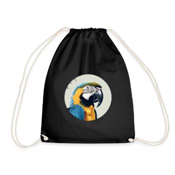 Ara bleu-or - Sac de sport léger - noir - Devant