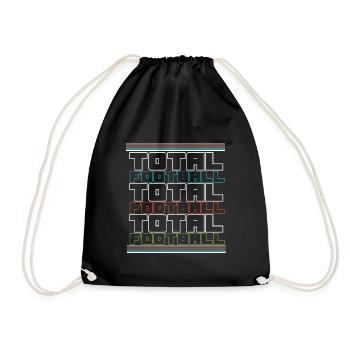 Soccer Total Soccer Total Soccer - Drawstring Bag - black - Front