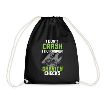 VTT Je ne m’écrase pas Je fais un contrôle de gravité - Sac de sport léger - noir - Devant