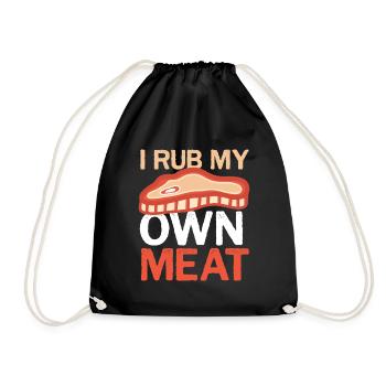 Barbecue Je frotte ma propre viande Grillmeister - Sac de sport léger - noir - Devant
