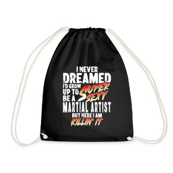 Super Sexy Artiste Martial Arts Martiaux Cadeau MMA - Sac de sport léger - noir - Devant