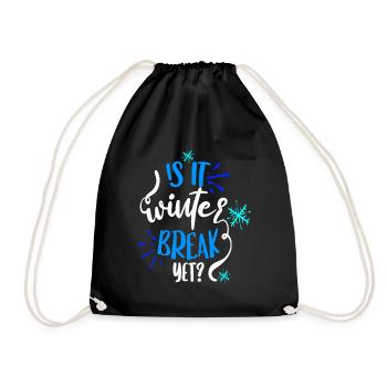C’est la trêve hivernale ? - Colorisé - Sac de sport léger - noir - Devant