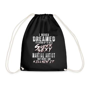 Super Sexy Artiste Martial Arts Martiaux Cadeau MMA - Sac de sport léger - noir - Devant