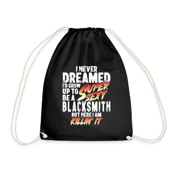 Super Sexy forgeron forgeron cadeau - Sac de sport léger - noir - Devant