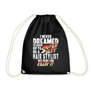 Super Sexy Coiffeur Coiffeur Coiffeur Cadeau - Sac de sport léger - noir - Devant