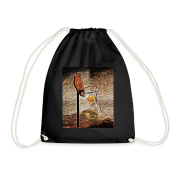 Moonlight Basketball - Drawstring Bag - black - Front