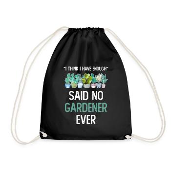 Je pense que j’ai assez de plantes Garten Pflanzen - Sac de sport léger - noir - Devant