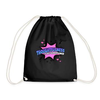 L’affirmation de soi est mon superpouvoir - Sac de sport léger - noir - Devant