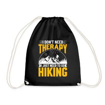 Je n’ai pas besoin de thérapie, j’ai juste besoin d’aller faire de la randonnée - Sac de sport léger - noir - Devant