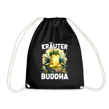 Herbes Beurre HerbesBouddha Yoga Méditation Drôle - Sac de sport léger - noir - Devant