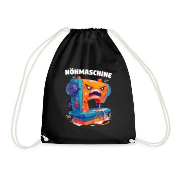 Sewing Machine Sewing Machine Funny Sewing Tailor - Drawstring Bag - black - Front