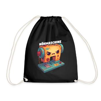 Sewing Machine Sewing Machine Funny Sewing Tailor - Drawstring Bag - black - Front