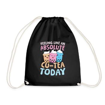 Feeling like an absolute cu-tea Bubble Tea - Turnbeutel - Schwarz - Vorne