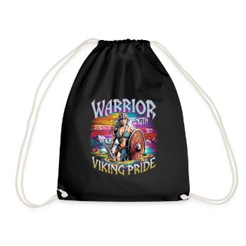 Warrior Spirit and Viking Pride für Wikinger - Turnbeutel - Schwarz - Vorne