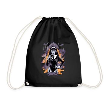 Gothic Kaffeeliebhaber Halloween Kostüm für - Turnbeutel - Schwarz - Vorne