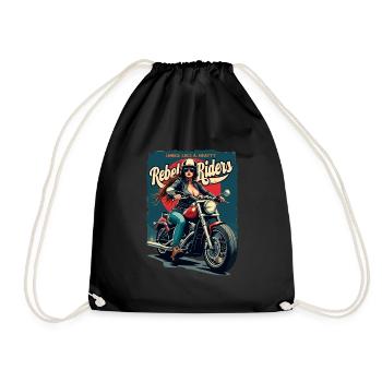 Rebel Riders Unleash The Rebel - Turnbeutel - Schwarz - Vorne