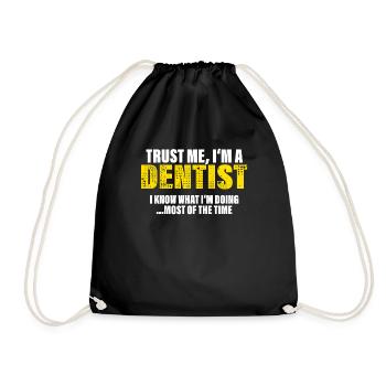Croyez-moi, je suis dentiste Collègues Cadeau - Sac de sport léger - noir - Devant