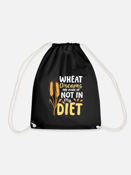 Wheat dreams are made of these not in my diet - Turnbeutel - Schwarz