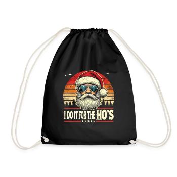 Chemise cool du Père Noël pour homme - Sac de sport léger - noir - Devant