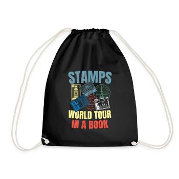 Stamps World Tour in a Book - Turnbeutel - Schwarz - Vorne