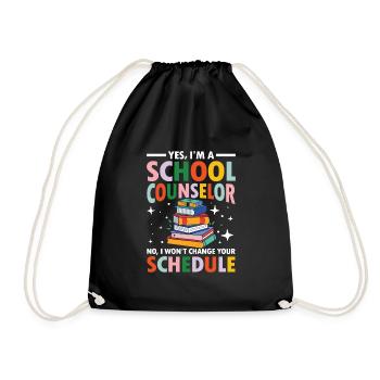 Yes I'm a School Counselor - Turnbeutel - Schwarz - Vorne