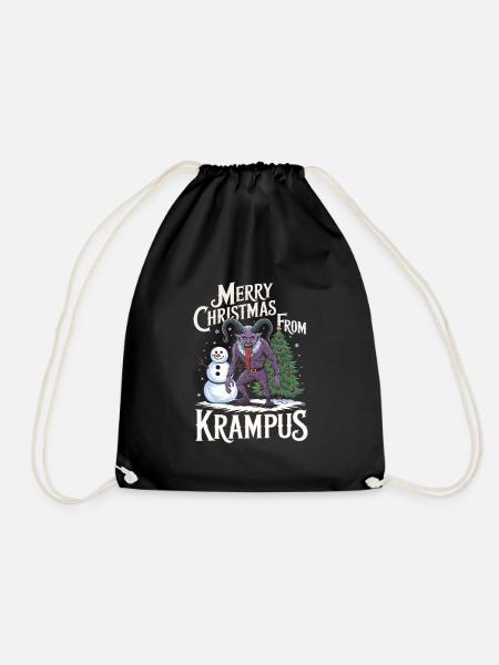 Krampus Knecht Ruprecht Perchten Nikolaus - Turnbeutel - Schwarz