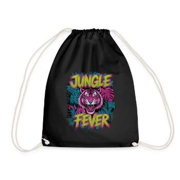 Jungle Fever Tiger für einen Tiger Liebhaber - Turnbeutel - Schwarz - Vorne