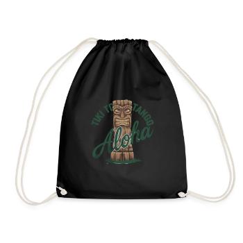 Tiki Kultur Maori Maske für einen Tkik Fans - Turnbeutel - Schwarz - Vorne