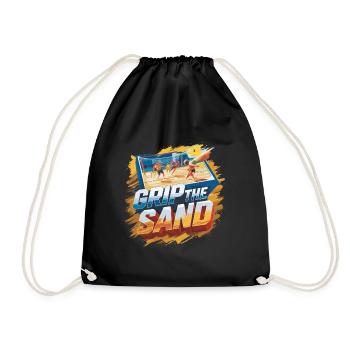 Beachvolleyball The Sand - Turnbeutel - Schwarz - Vorne