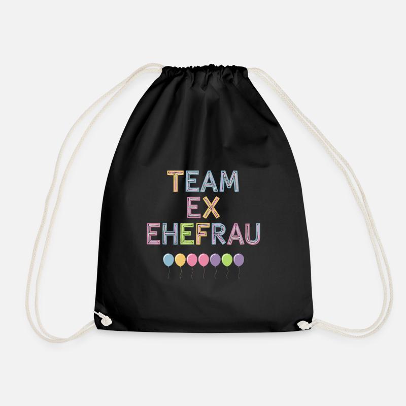 Team Ex Ehefrau für Geschiedene und Getrennte - Turnbeutel - Schwarz