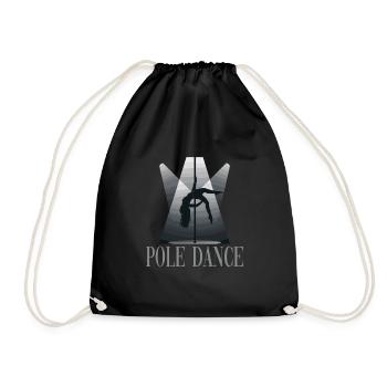 Pole Dance Pole Tänzerin Stangentanz - Turnbeutel - Schwarz - Vorne