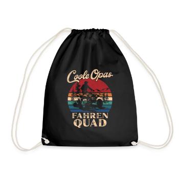 Cool Grand-père de conduite Quad Rétro Grand-père - Sac de sport léger - noir - Devant