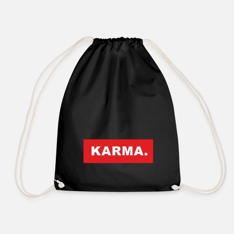 KARMA / ROUGE-BLANC - Sac de sport léger - noir