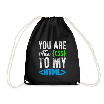 Drôle d’ordinateur nerd chemise & cadeau - Sac de sport léger - noir - Devant