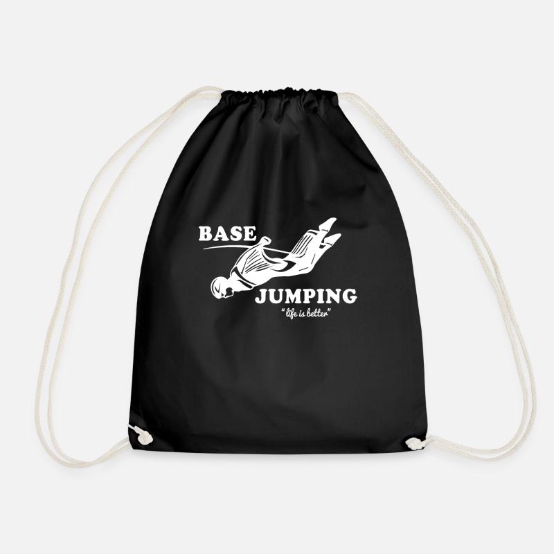 Base Jumping - Turnbeutel - Schwarz