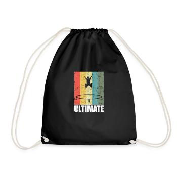 Trampolin Ultimate - Turnbeutel - Schwarz - Vorne