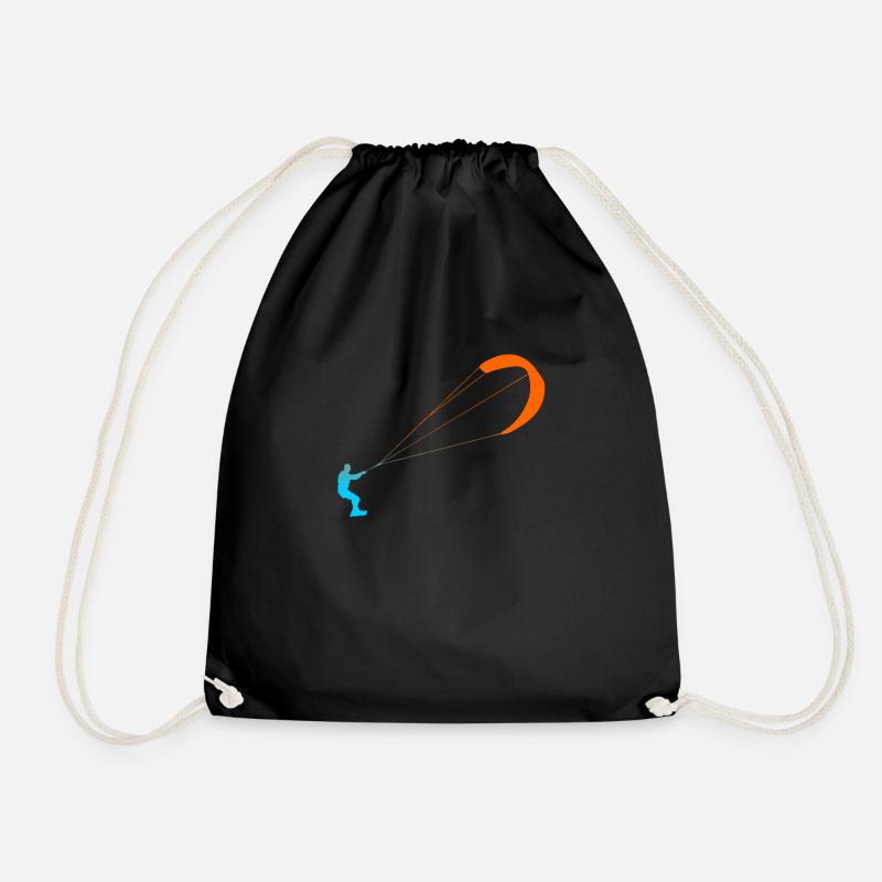 kitesurfer - Sac de sport léger - noir